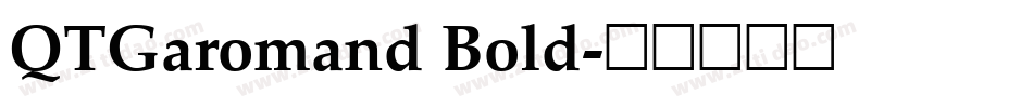 QTGaromand Bold字体转换